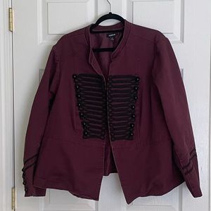 Torrid Band Military Style Jacket